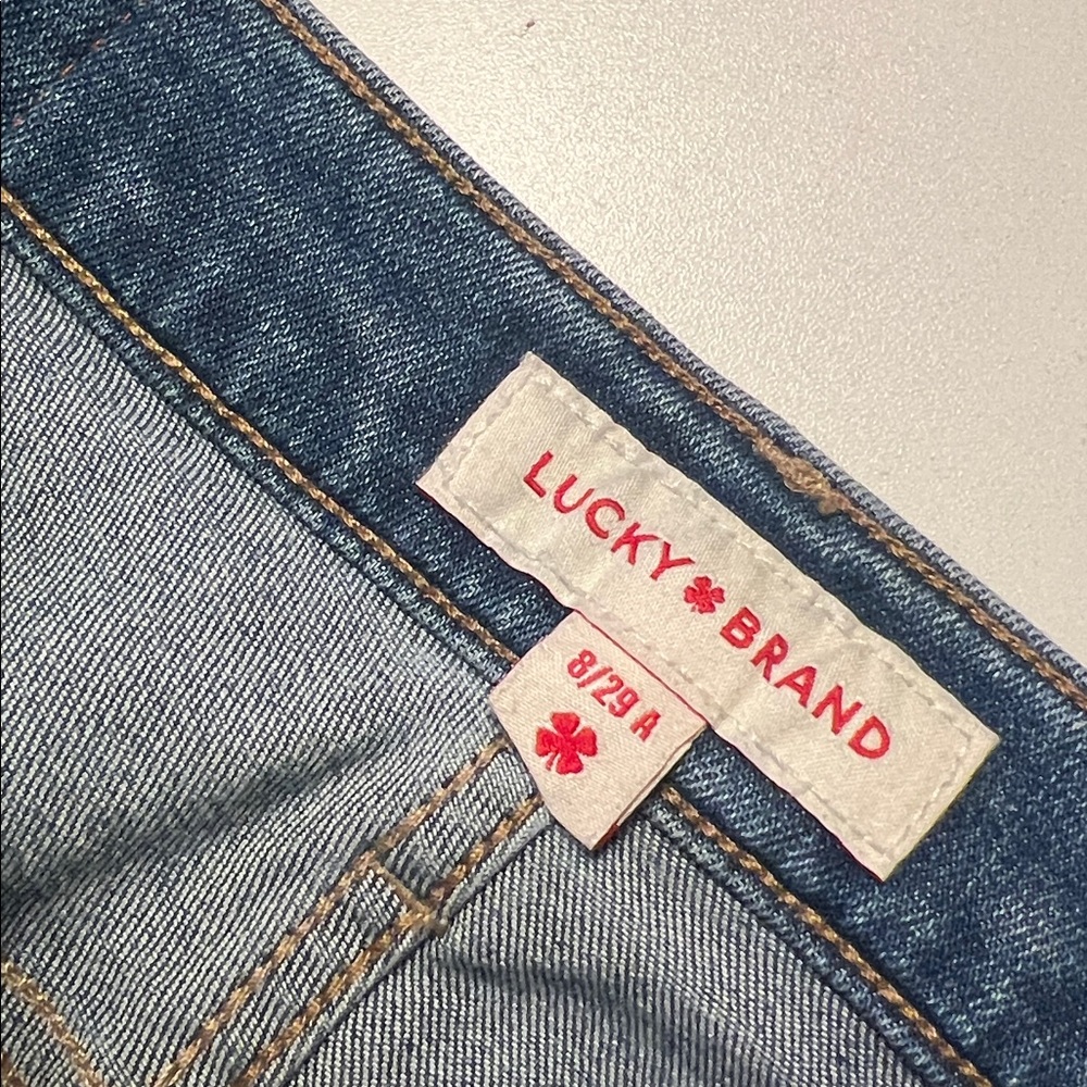 NWT. Lucky Brand, Ava Blue Mid-Rise Skinny Jeans - Sz 8 - Picture 7 of 8